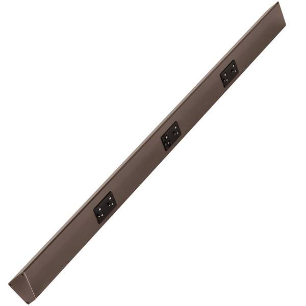 42" 20 amp 120 volt Bronze 3 Duplex Receptacle Under Cabinet Power Strip